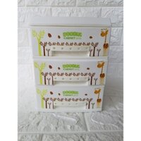 Tủ nhựa mini 3 tầng Song Long - 25 x 17 x  23.5cm
