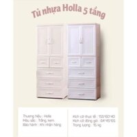 Tủ Nhựa Ngăn Kéo 5 Tầng Holla Cao Cấp Cho Bé
