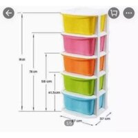 Tủ nhựa ngăn kéo 5 tầng Việt Nhật có bánh xe