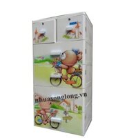 Tủ nhựa Pucca 5 tầng 6 ngăn. Loại 5 tầng: 60 x 48 x 122 cm