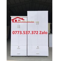 Tủ Nhựa Quần Áo 2 Cánh Cao 1M8,1M6 Ngang 82cm Sâu 47 Tiện Lợi Không Gian Freeship HCM