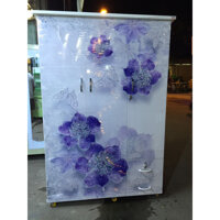 Tủ nhựa quần áo  đài loan 1m8 x1m2 in hình 3D - hình 5