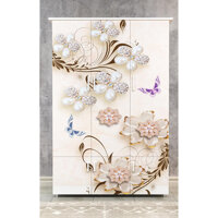 Tủ nhựa quần áo đài loan 1m8 x1m2 in hình 3D Loại Tốt - Thu