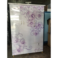 Tủ nhựa quần áo  đài loan 1m8 x1m2 in hình 3D - hình 4