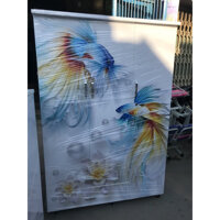 Tủ nhựa quần áo  đài loan 1m8 x1m2 in hình 3D - hình 7