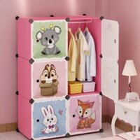 💥TỦ NHỰA QUẦN ÁO LẮP GHÉP 6 Ô THÂN SÂU 47cm. Tặng 1 treo đồ.
