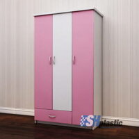 Tủ nhựa quần áo người lớn 3 cánh 1 ngăn kéo / SHplastic TL02