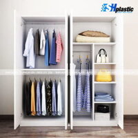 Tủ nhựa quần áo người lớn 4 cánh 3 buồng / SHplastic TL52