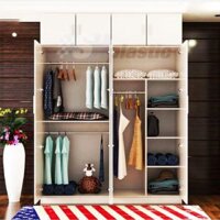 Tủ nhựa quần áo người lớn 4 cánh kịch trần / SHplastic TL35