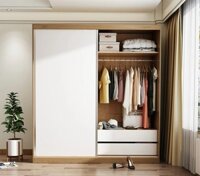 Tủ nhựa quần áo người lớn cửa lùa, 1M6 VÀ 1M8 tủ áo cao cấp - NGANG 1M6