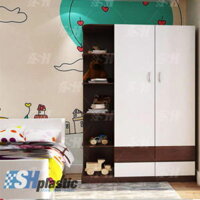 Tủ nhựa quần áo người lớn đa năng 2 cánh liền kệ đồ / SHplastic TL47
