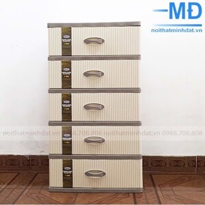 Tủ nhựa sọc 5 tầng Song Long T999 57 x 45 x 118 cm