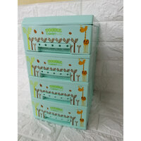Tủ nhựa song long mini 4 tầng siêu xinh  - Xanh