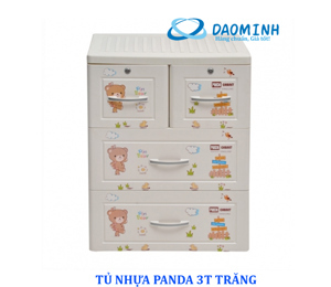 Tủ nhựa Song Long Panda 3 tầng, 4 ngăn