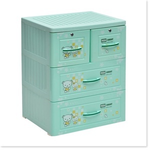 Tủ nhựa Song Long Panda 3 tầng, 4 ngăn