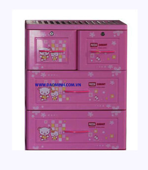 Tủ nhựa Song Long Panda 3 tầng, 4 ngăn