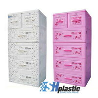 Tủ Nhựa Song Long Panda 5 tầng 6 ngăn – T464