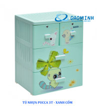 Tủ nhựa Song Long Pucca 3 tầng
