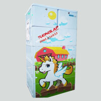 Tủ nhựa Song Long Pucca 5 tầng (màu hồng, hình cá))