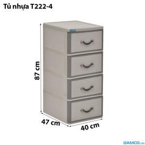Tủ nhựa Song Long T222 4 tầng
