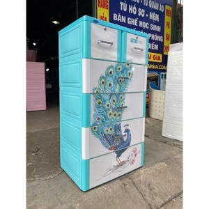 Tủ nhựa Duy Tân Tabi-L (5 tầng 6 ngăn, rộng 70cm)