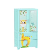 Tủ nhựa treo quần áo Duy Tân WING-2C-2N 70 x 50 x 135 cm (Xanh dương)