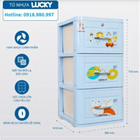 Tủ nhựa - Tủ LUCKY 3 tầng, 4 tầng nhiều mẫu