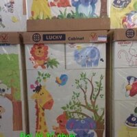 Tủ nhựa Việt Nhật 4 tầng 5 ngăn cho bé kt 60x48x 99cm mẫu mới nhất ( tủ đã lắp sẵn)  tiện ích