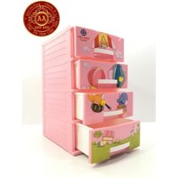 TỦ NHỰA VIỆT NHẬT 4 TẦNG MINI - TỦ QUẦN ÁO TRẺ Em