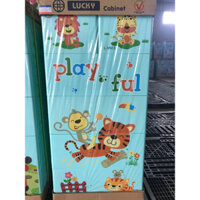 Tủ nhựa Việt Nhật Lucky 5 tầng 6 ngăn mẫu HỔ KHỈ (60x48x123cm) tay nắm nổi ( có Hoả tốc)