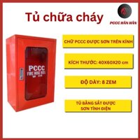 Tủ PCCC, tủ chữa cháy vách tường, tủ đựng bình chữa cháy ngoài nhà 60x40x20