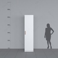 Tủ quần áo 1 cánh màu trắng  A_5_01T