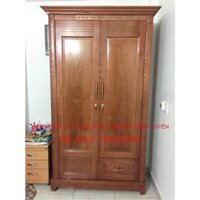 Tủ quần áo 1m2 2 cánh gỗ xoan đào