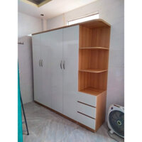 Tủ quần áo 1m8 x2m kèm kệ trang trí