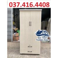 Tủ quần áo 2 cánh cho 1 người sử dụng giao hàng hỏa tốc