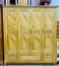 Tủ quần áo 4 cánh gỗ dổi _ 2M