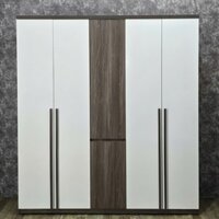 Tủ Quần Áo 5 Cánh Gỗ Công Nghiệp Phối Màu Đẹp Hiện Đại Giá Rẻ
