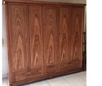 Tủ quần áo 5 cánh gỗ Hương Xám đẹp