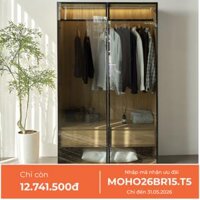 Tủ Quần Áo Cánh Kính Cao Cấp 1m2 MOHO ASTRO