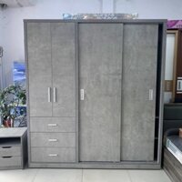 TỦ QUẦN ÁO CÁNH LÙA Tiết Kiệm Diện Tích Phòng Ngủ Gỗ MDF phủ melamine Cao Cấp Chống Xước Hiện Đại