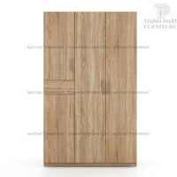 TỦ QUẦN ÁO CÁNH MỞ 1M2 X 2M (FREESHIP HCM) KIỂU DÁNG THANH LỊCH, ,1 HỘC KÉO NGOÀI, GỖ MDF PHỦ MELAMINE TQA-TP07