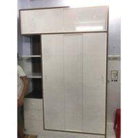 Tủ quần áo cánh trượt nhựa đài loan ( Hàng chính hãng)_Cao 2m4 ngang 1m62