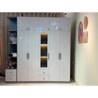 Tủ Quần Áo ⚡ CHẤT LƯỢNG CAO ⚡ Tủ Sơn Inchem Phối Cánh Kính Siêu Đẹp Gỗ MDF 17mm