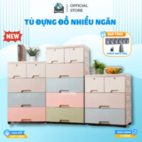 Tủ Quần Áo Cho Bé Dày Dặn Nhiều Ngăn, Tủ Đựng Đồ Có Khóa, Nhựa PP An Toàn, Bảo Hành 1 Năm - SK001