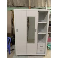 Tủ quần áo cửa lùa 3 cánh có gắn gương soi freeship
