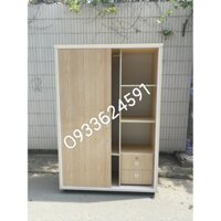 Tủ quần áo cửa lùa ngang 1m2 nhựa đài loan