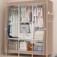 Tủ quần áo đơn giản, tủ lưu trữ, tủ treo vải phòng ngủ, ký túc xá lắp ráp, phòng cho thuê