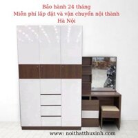 Tủ quần áo gỗ công nghiệp 3 cánh tủ quần áo gỗ nhỏ gọn tiết kiệm diện tích
