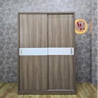 Tủ Quần Áo Gỗ Ép Cửa Lùa Màu Vân Gỗ Đẹp Giá Tốt