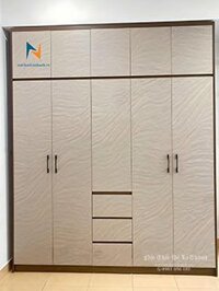 Tủ Quần Áo Gỗ Ép Hiện Đại 2mx2m45